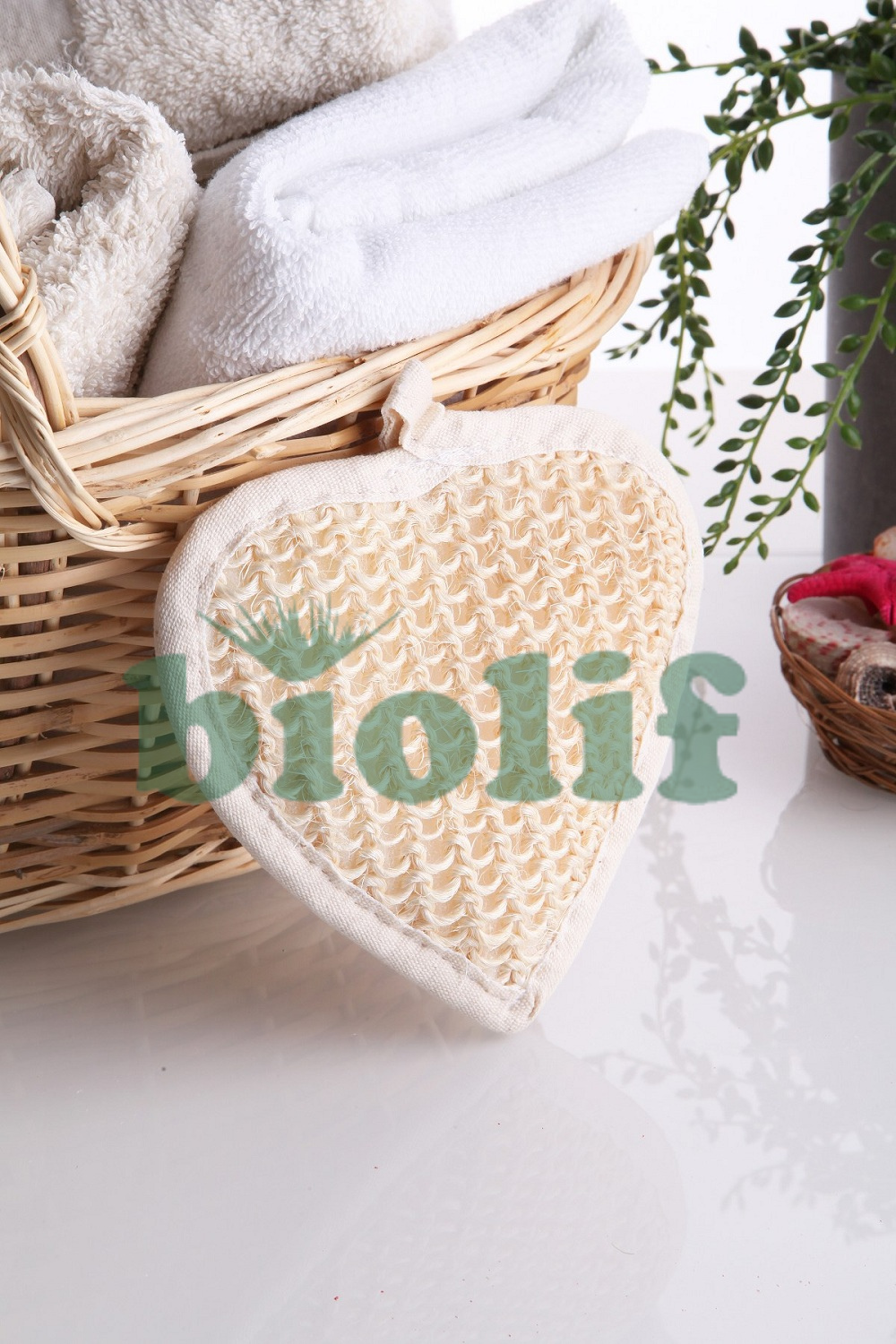 SİSAL KALPLİ BANYO LİFİ (Kod: 1202)